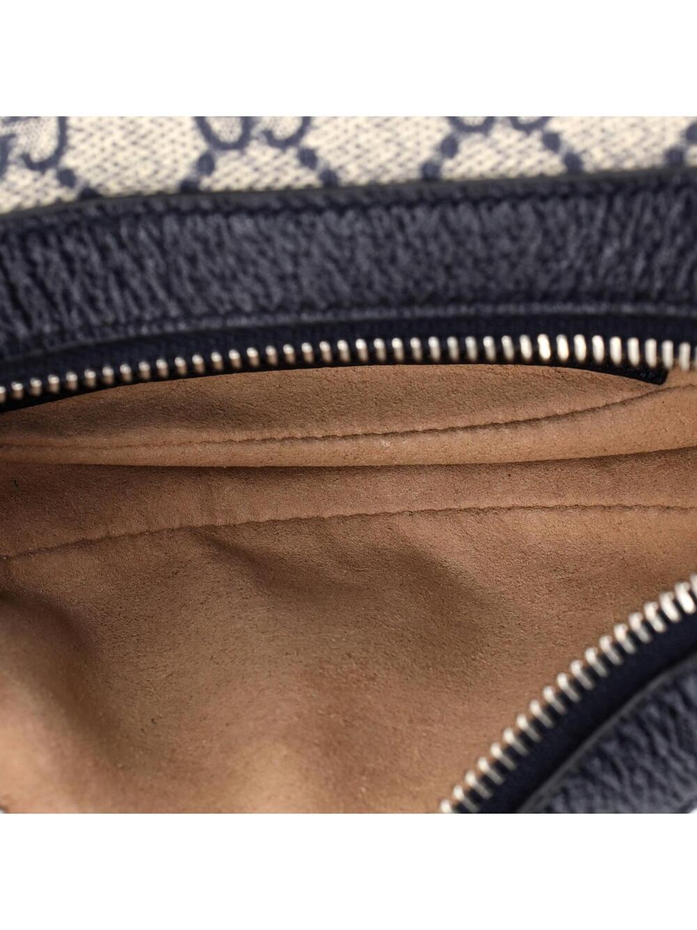 Gucci Ophidia Half Moon Bag Gg Coated #265056G14B - Picture 5 of 6